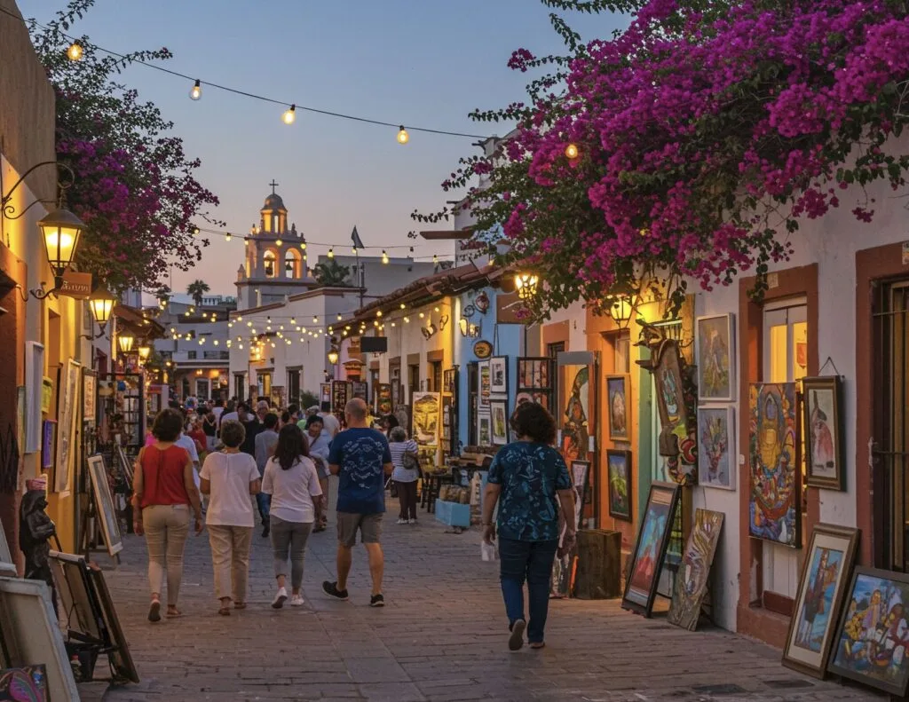Evening in the historic center of San José del Cabo